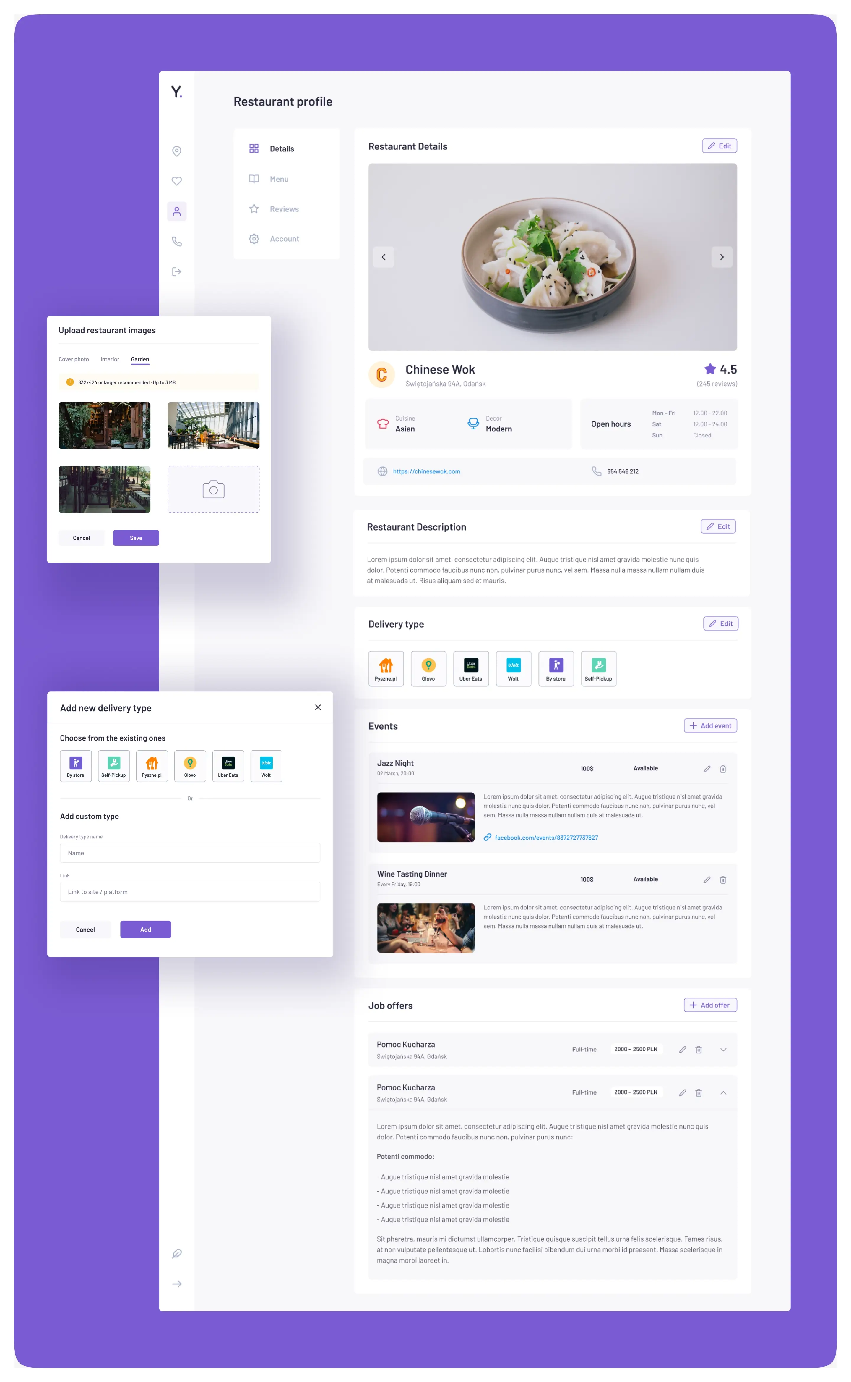 Yumito - Restaurant profile - Details